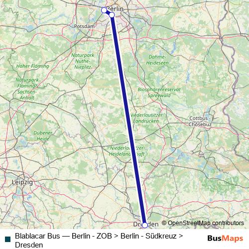 Blablacar Bus bus Line Map