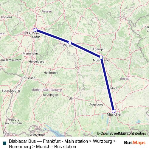 Blablacar Bus bus Line Map