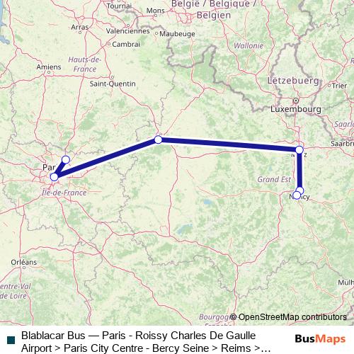 Blablacar Bus bus Line Map