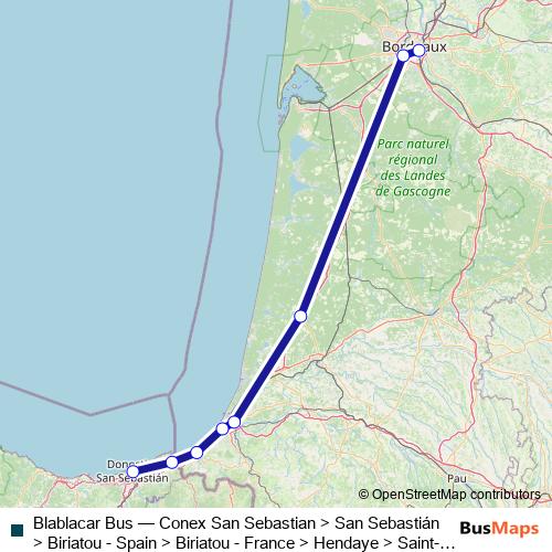 Blablacar Bus bus Line Map