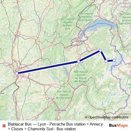 Blablacar Bus bus Line Map