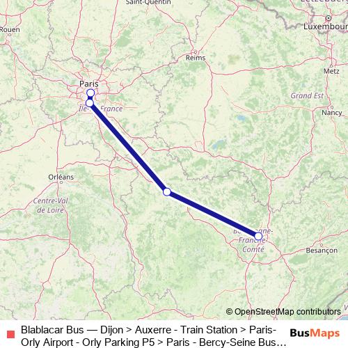 Blablacar Bus bus Line Map