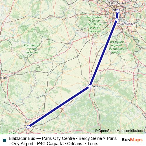 Blablacar Bus bus Line Map