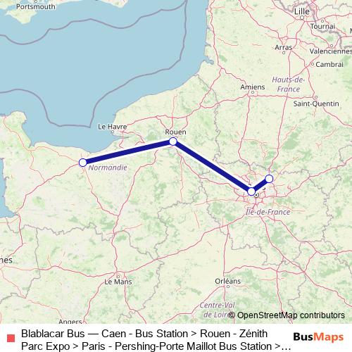 Blablacar Bus bus Line Map