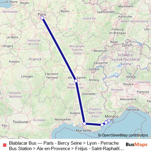 Blablacar Bus bus Line Map