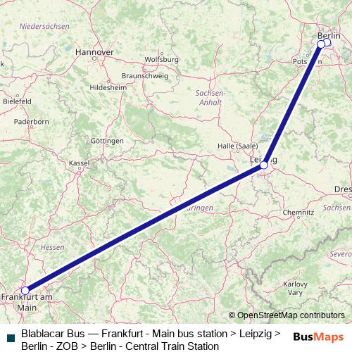 Blablacar Bus bus Line Map