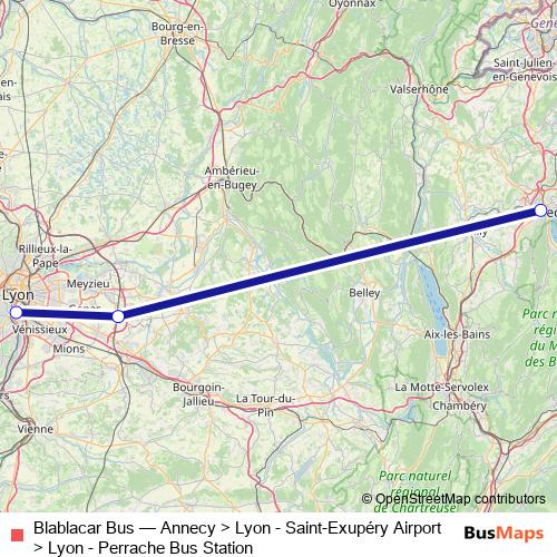 Blablacar Bus bus Line Map