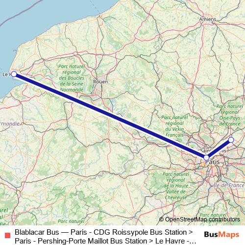 Blablacar Bus bus Line Map