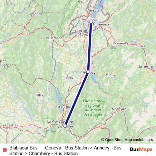 Blablacar Bus bus Line Map