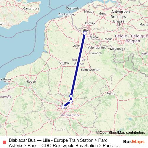 Blablacar Bus bus Line Map