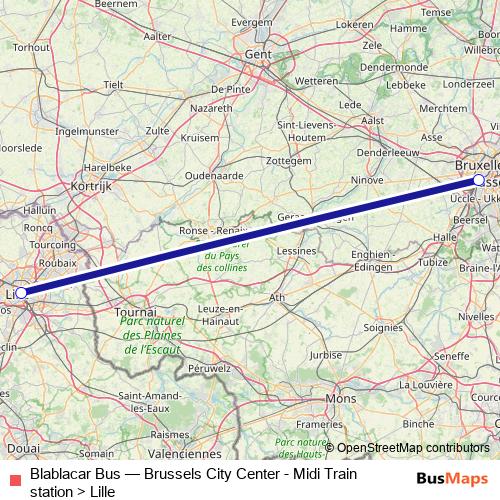 Blablacar Bus bus Line Map