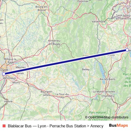 Blablacar Bus bus Line Map