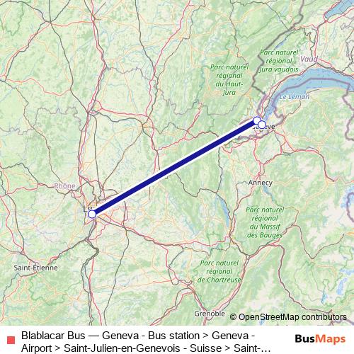 Blablacar Bus bus Line Map