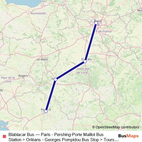 Blablacar Bus bus Line Map