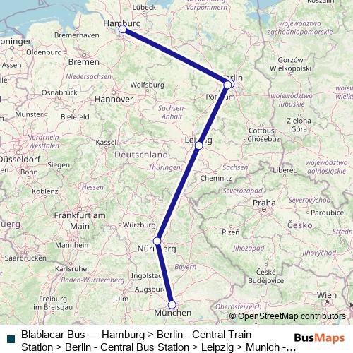 Blablacar Bus bus Line Map