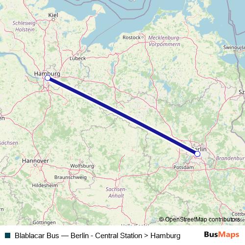 Blablacar Bus bus Line Map