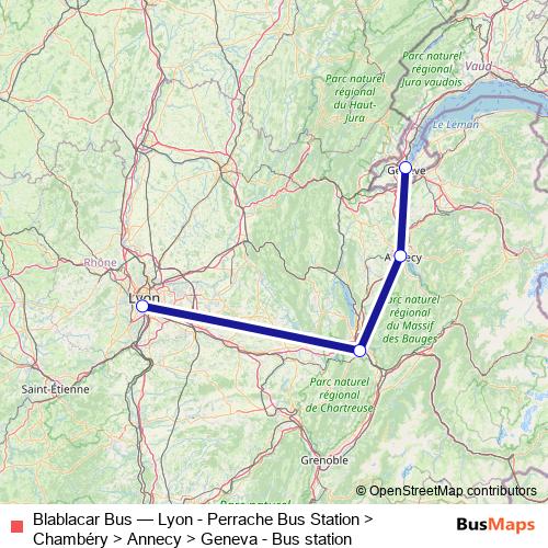 Blablacar Bus bus Line Map