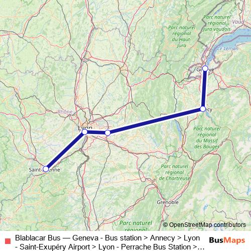 Blablacar Bus bus Line Map