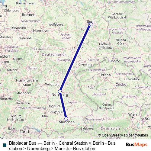 Blablacar Bus bus Line Map