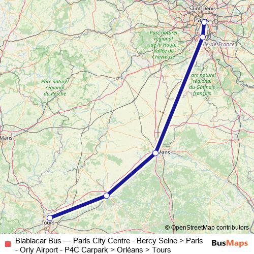 Blablacar Bus bus Line Map