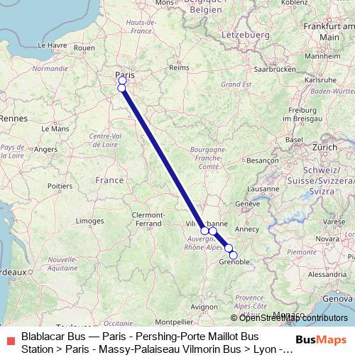 Blablacar Bus bus Line Map