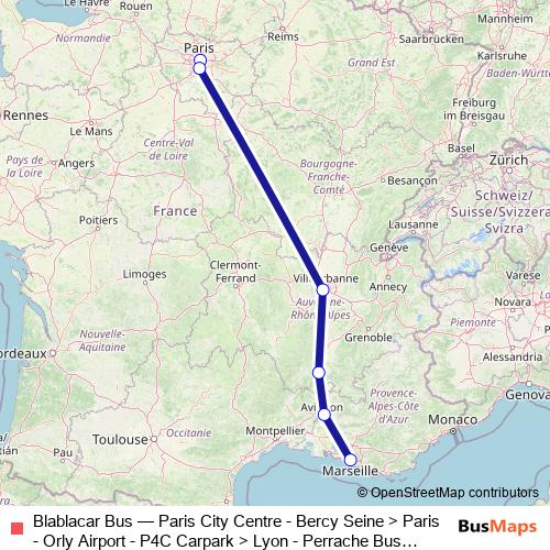 Blablacar Bus bus Line Map