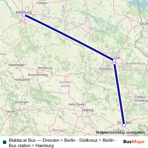 Blablacar Bus bus Line Map