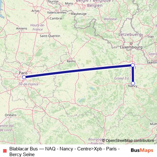 Blablacar Bus bus Line Map