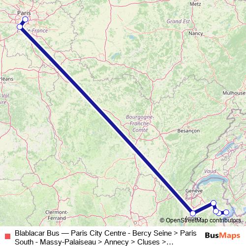 Blablacar Bus bus Line Map