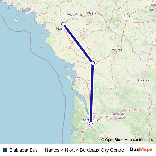 Blablacar Bus bus Line Map