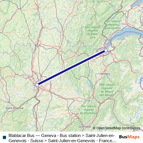 Blablacar Bus bus Line Map