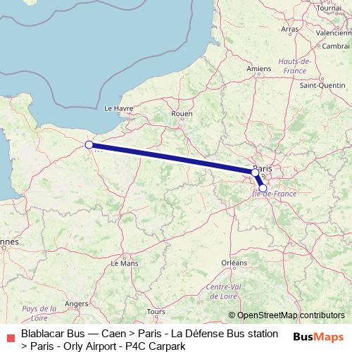 Blablacar Bus bus Line Map