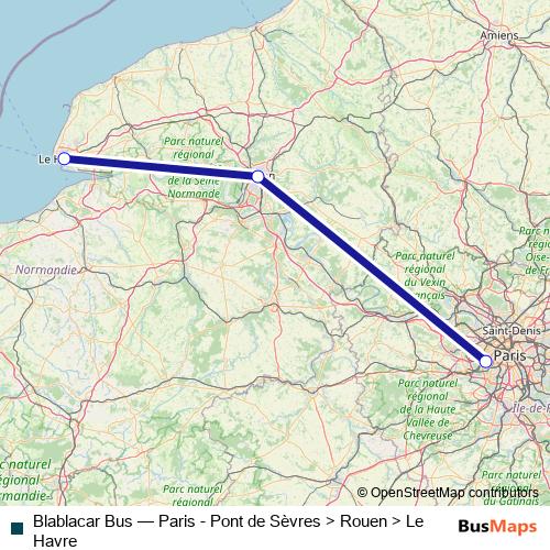 Blablacar Bus bus Line Map