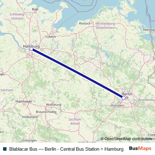 Blablacar Bus bus Line Map