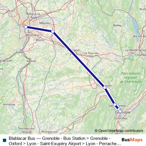 Blablacar Bus bus Line Map