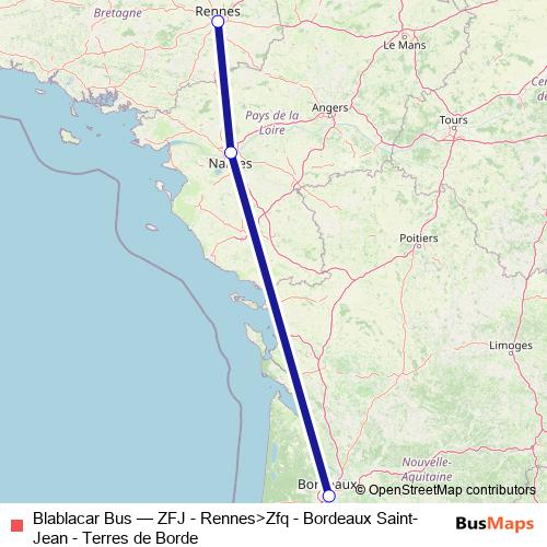 Blablacar Bus bus Line Map