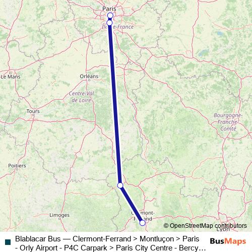 Blablacar Bus bus Line Map