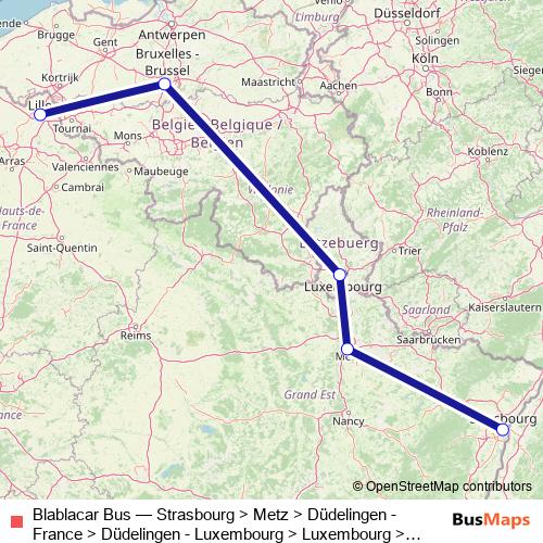 Blablacar Bus bus Line Map