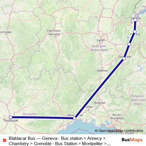 Blablacar Bus bus Line Map