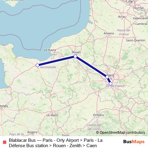 Blablacar Bus bus Line Map
