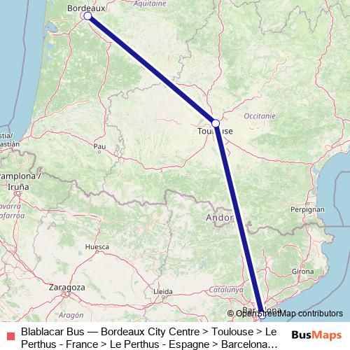 Blablacar Bus bus Line Map