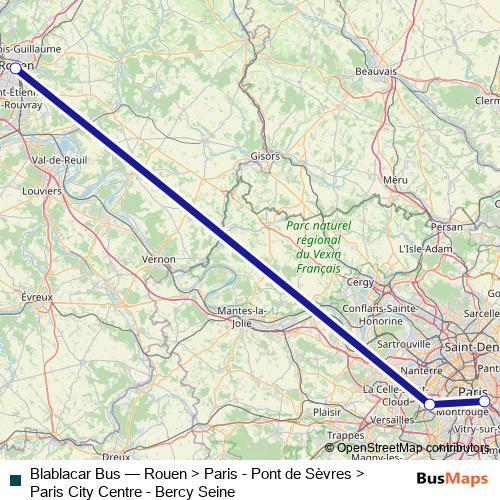 Blablacar Bus bus Line Map
