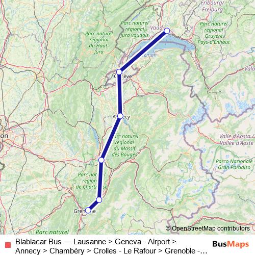 Blablacar Bus bus Line Map
