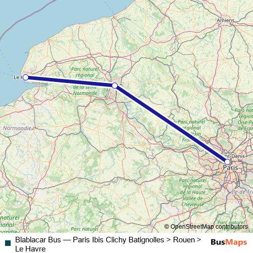 Blablacar Bus bus Line Map