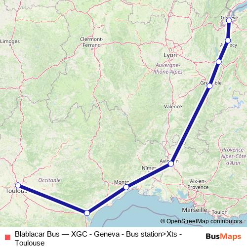 Blablacar Bus bus Line Map