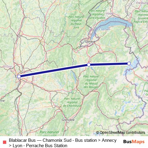 Blablacar Bus bus Line Map