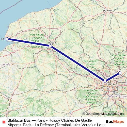 Blablacar Bus bus Line Map