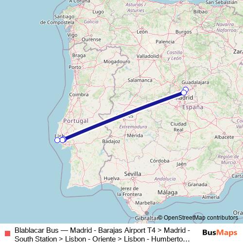 Blablacar Bus bus Line Map