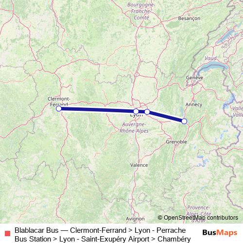 Blablacar Bus bus Line Map