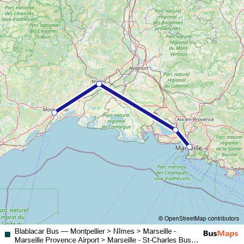 Blablacar Bus bus Line Map